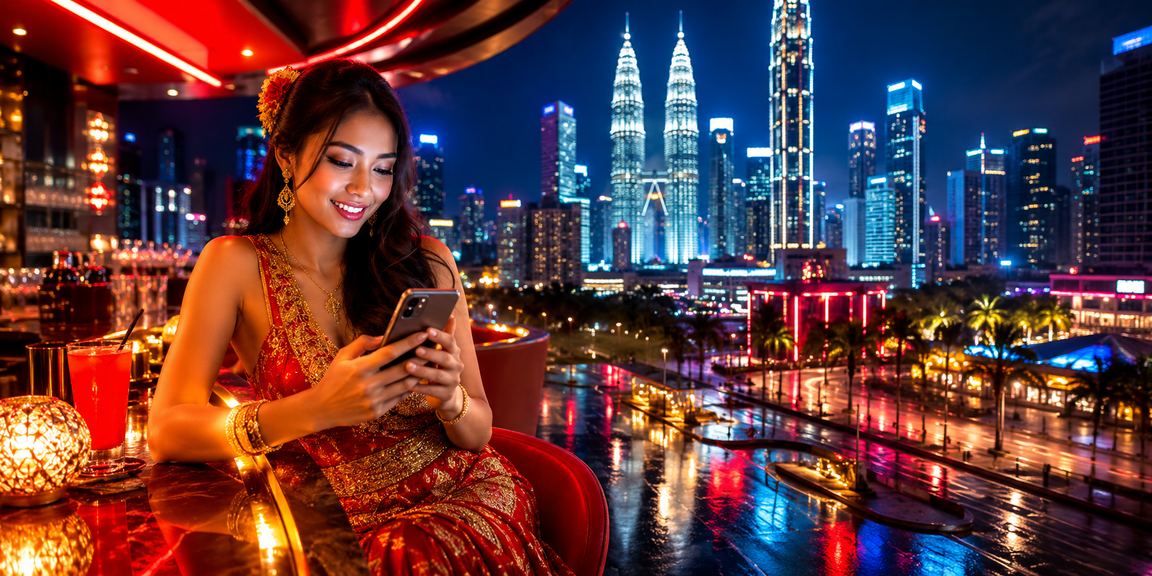 Pengguna di Kuala Lumpur membuat deposit pertaruhan sukan menggunakan telefon pintar