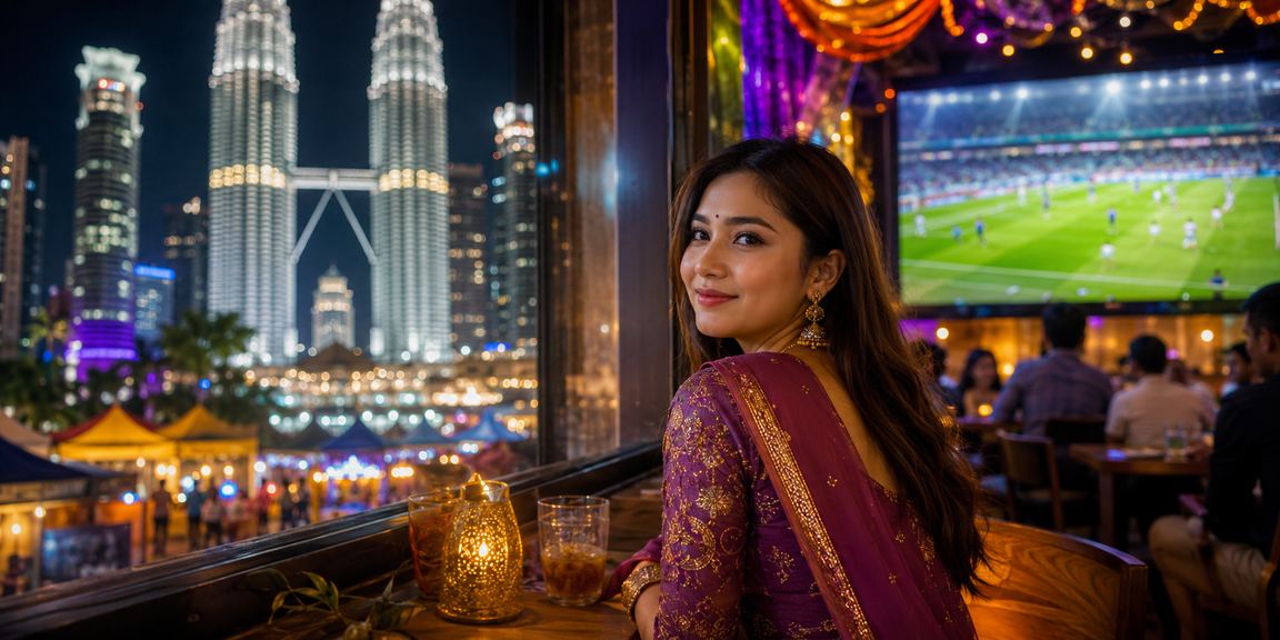Peminat bola sepak di Kuala Lumpur menonton dan bertaruh melalui platform pertaruhan sukan dalam talian