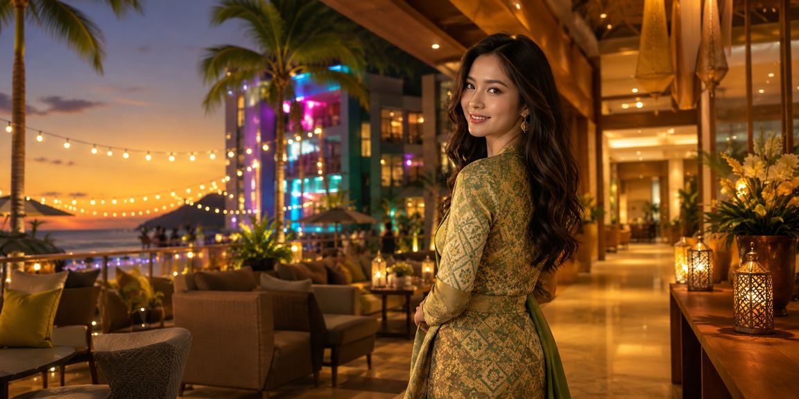 Suasana Hari Raya di Langkawi dengan paparan pilihan nombor loteri dan pertaruhan dalam talian